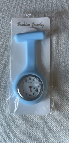 Blue silicone nurse fob - blue, watch
