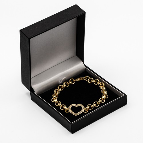 Women 9ct gold heart charm - gold,