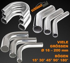 ELBOW TUBE 15 30 45 90 180° degree arc aluminum aluminum hose pipe silicone hose