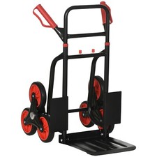 Climbing Stairs Trolley Hand Trucks 6-Wheels Foldable Load Cart Steel