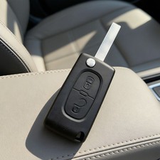 UK 2 Button Flip Car Key Fob
