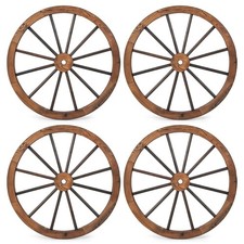 Set of 4 Decorative Wooden