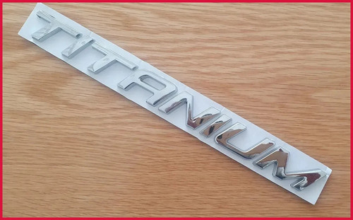 Metal titanium letter - letter, logo