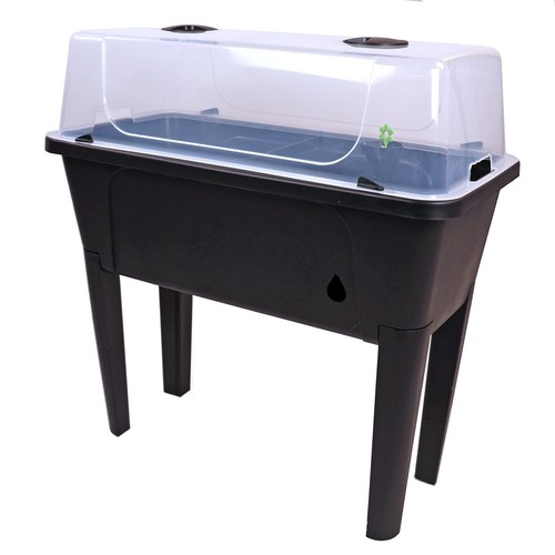 Raised greenhouse garden bed - greenhouse,