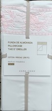 BNWT ZARA HOME PAIR OF PILLOWCASES. EMBROIDERED. FUNDA DE ALMOHADA