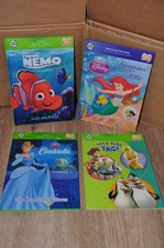 Leap Frog Tag Book Bundle, Nemo, Cinderella, Toy Story, Mermaid