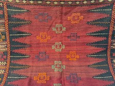Brown Antique Handwoven Kilim