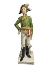 Vtg Porcelain Militaria Marshall of the Empire Napoleonic Figure 21cm Tall