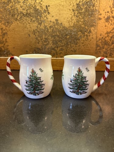 Pair spode christmas tree - pair,
