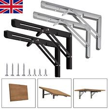 8-20" Camper Folding Table Brackets Extension Shelf Hinges Campervan Caravan UK