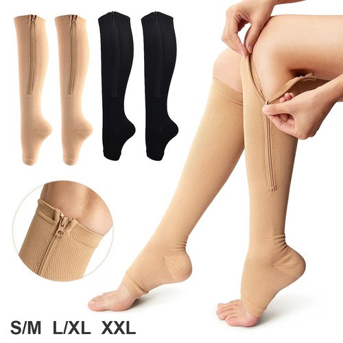 Zip compression socks high - up,