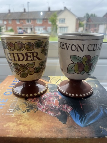 Pair vintage devon cider - pair,