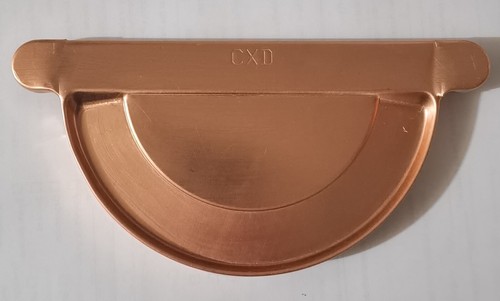 Half round gutter end - half,