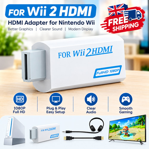 Wii hdmi adapter converter - to,