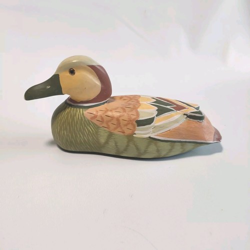 Wooden mallard duck ornament - mallard,