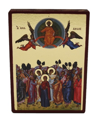 Greek orthodox wooden icon - wooden,