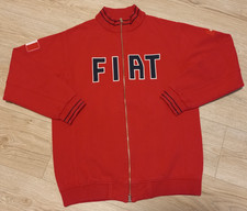 FIAT Track Jacket Italy Switzerland Red Size L Cotton