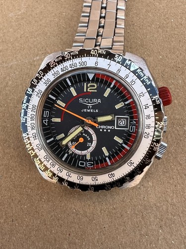 Vintage sicura chronograph - sicura,