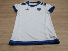 Denmark Away Football Shirt White/Blue Adidas Age 8-9 Years Euros/World Cup