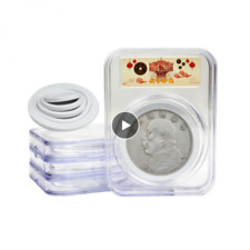 10-Piece Universal 46mm Coin Holder Capsules with Display Box & Foam Gasket