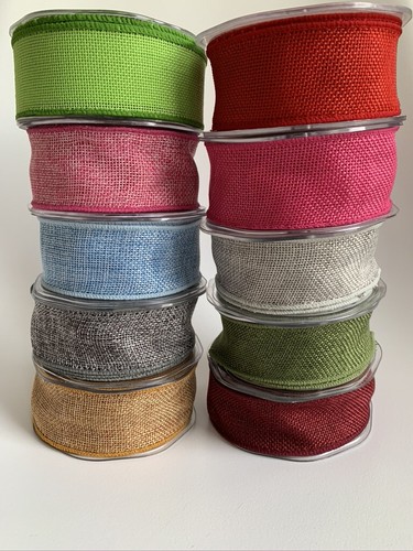 Country wired hessian burlap - ,