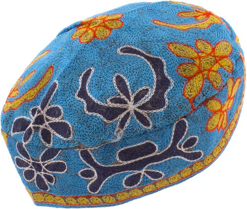 Light blue bucharian - bucharian, yarmulke