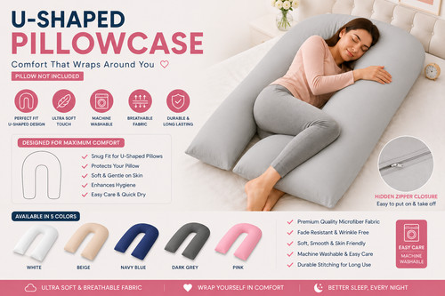 Shaped pillowcase pregnancy - u,