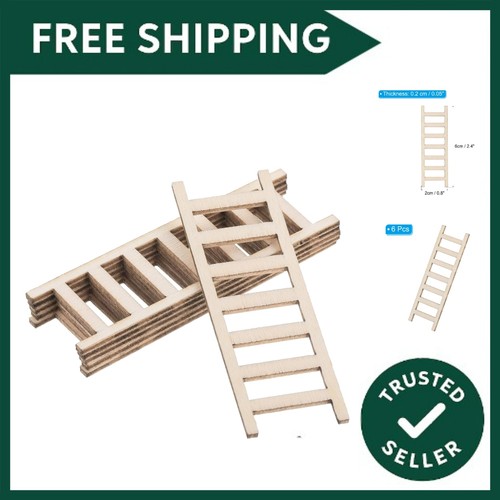 Miniature wooden ladder - 2.4",