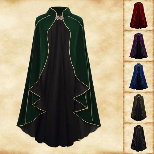 Gothic stand collar cloak - stand-up,