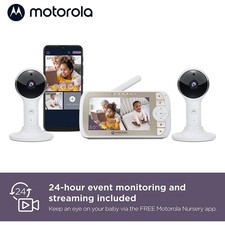 Motorola VM65-2 CONNECT Baby Monitor - 2 Camera Set Excellent Condition