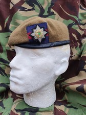 Irish Guards Officer Beret & Embroidered Cap Badge New