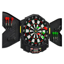 Professional Electronic Dart Board Set Digital Dartboard w/Cabinet 4 LED Display