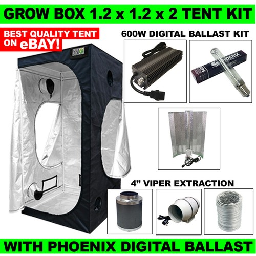 Grow box tent starter - kit, 1.2m
