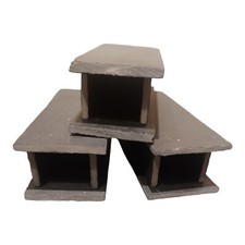 3 Slate Breeding caves for bristlenose / pleco L number, ancistrus PLECO