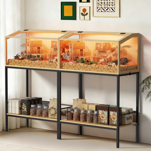 Large wooden hamster cage - wooden,