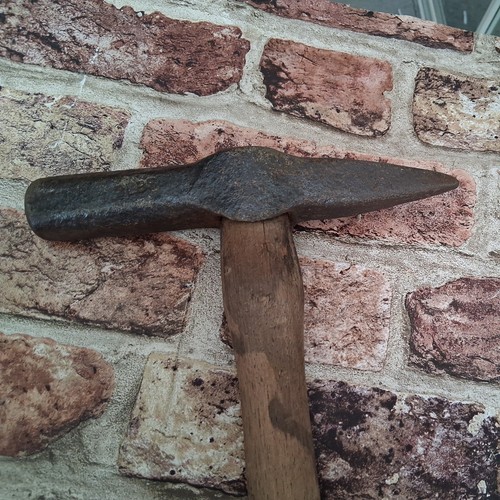 Vintage stone masons hammer - vintage,