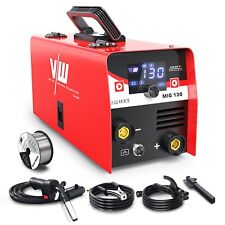 MIG MAG welding machine 130A, flux cored wire welding machine set for beginners with electrodes