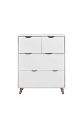 White 4 Drawer Chest of