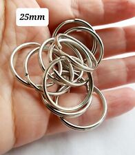 Keyring Split Rings Silver Small Large Key Ring 15 20 25 30 42 Jewellery Making