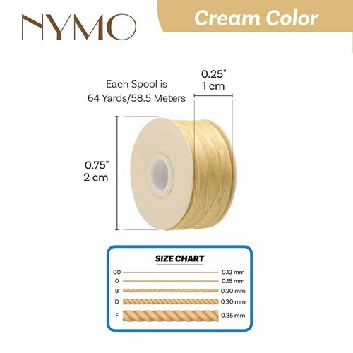 Nymo cream beading - nymo,