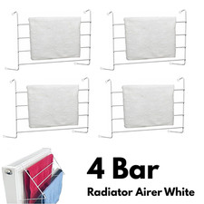 4 Bar Radiator Airer White 1 2