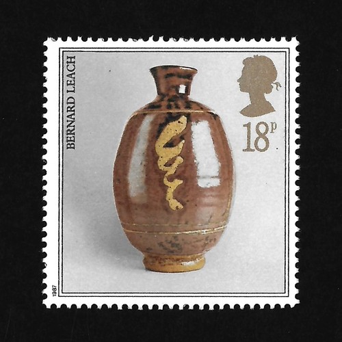 1987 qeii 18p pottery - qeii,