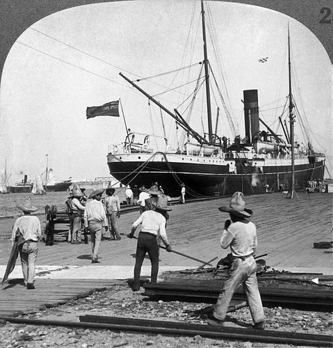 Boat and employees - a,