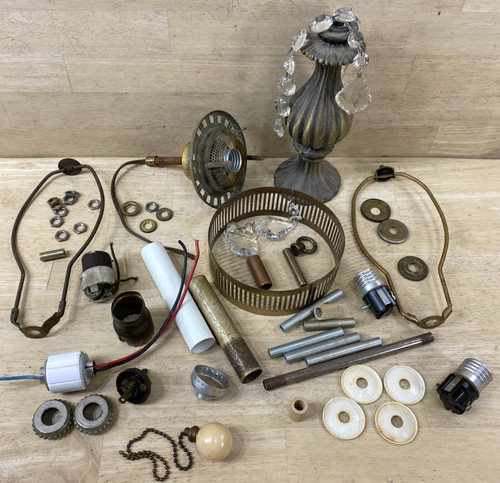 Lamp parts assorted mixed lot - parts,