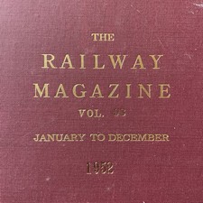 THE RAILWAY MAGAZINE BOUND VOLUME 98 January To December 1952 Antiquarian