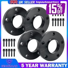 4x Wheel Spacers Black Staggered 15/20mm 5x120 & Bolts For BMW 3 Series E Series