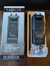 Eurosonic ES-200 handheld CB Radio 40 Channel FM Vintage Boxed with Accessories 