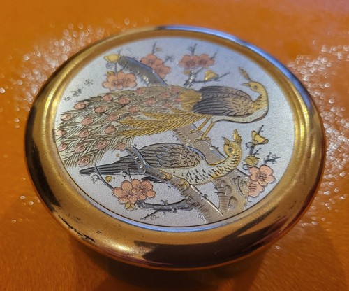 Vintage peacock trinket box - vintage,