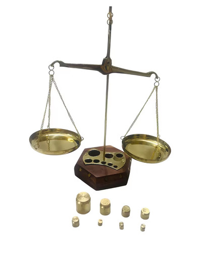 Brass weight balance - brass,