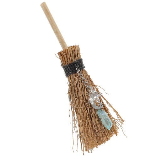 Witch broom hanging charm - witch,